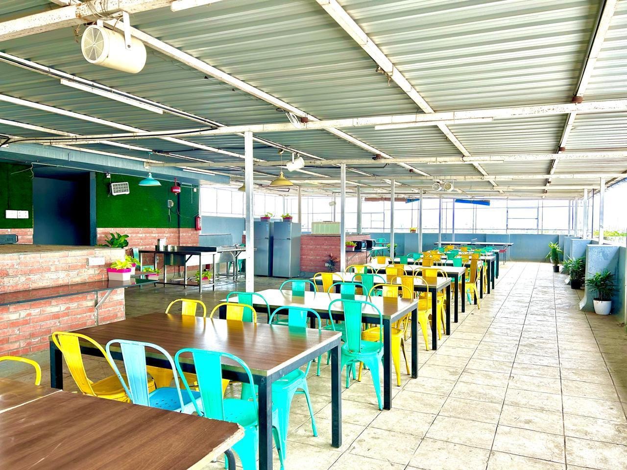 Rooftop cafeteria
